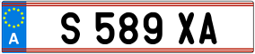Trailer License Plate